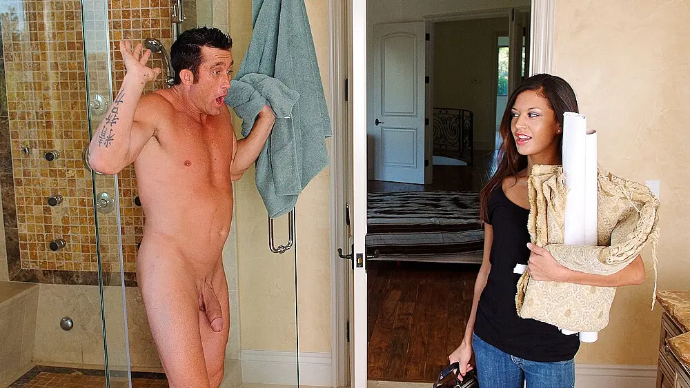Ariana Fox fucking in the bathroom with her small tits (NaughtyAmerica 2010)
