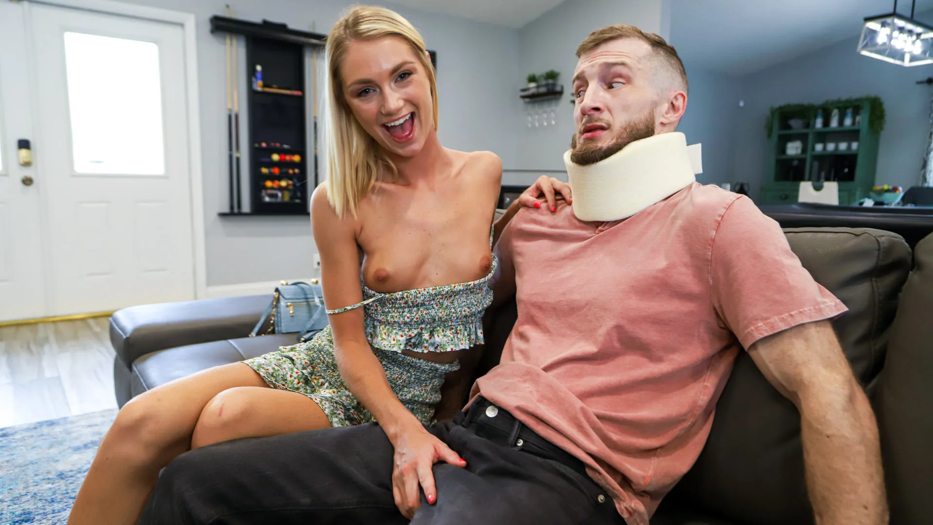 Perverted Teen Stepsister Takes Advantage of Injured Stepbrother (FilthyKings 2022)