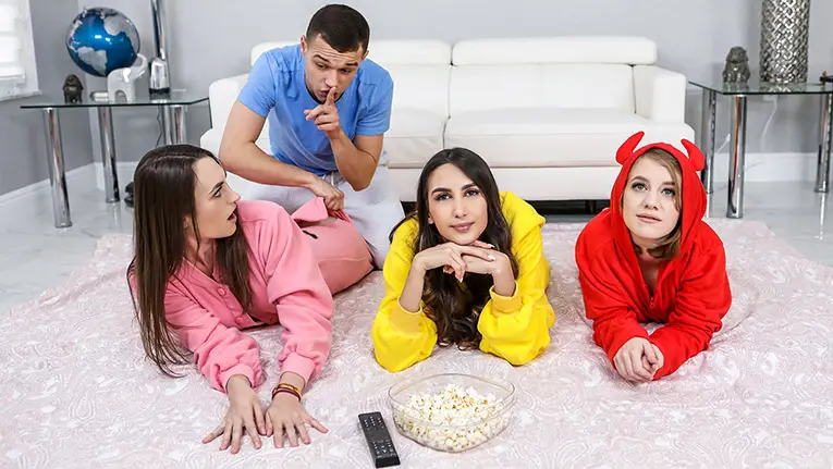 Stepbrother Crashes Slumber Party (TeamSkeet 2021)