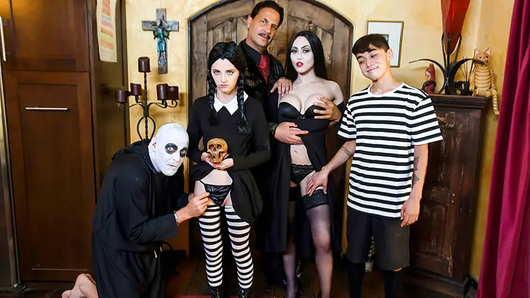 Addams Family Orgy (TeamSkeet 2019)