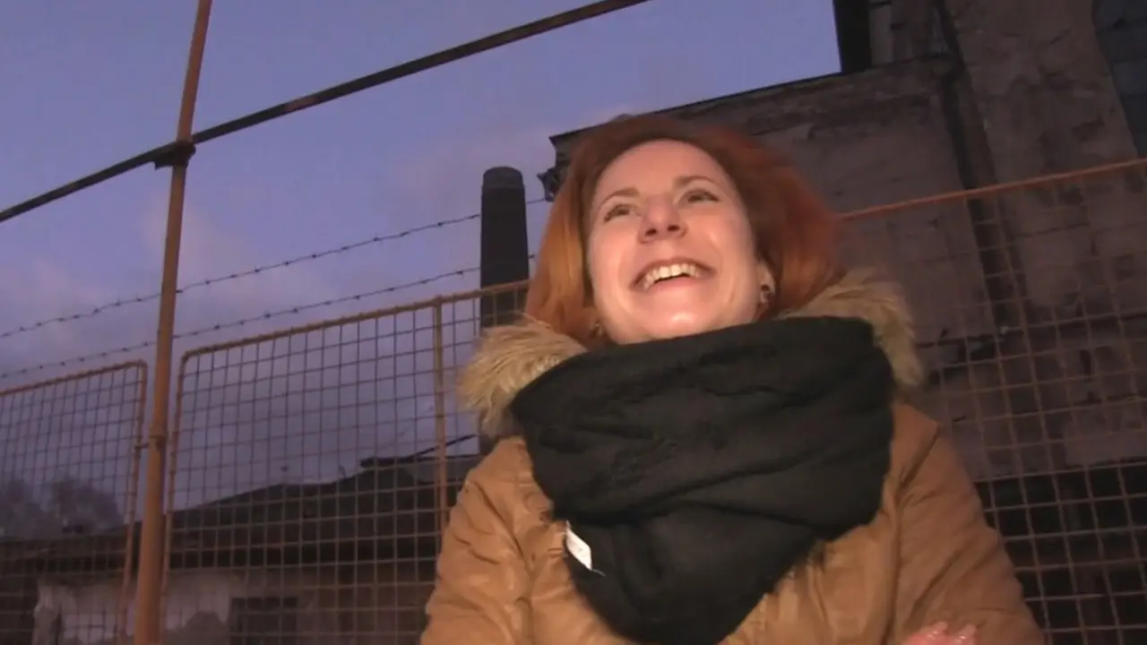 Eager redhead flashes tits for cash (FakeHub 2015)