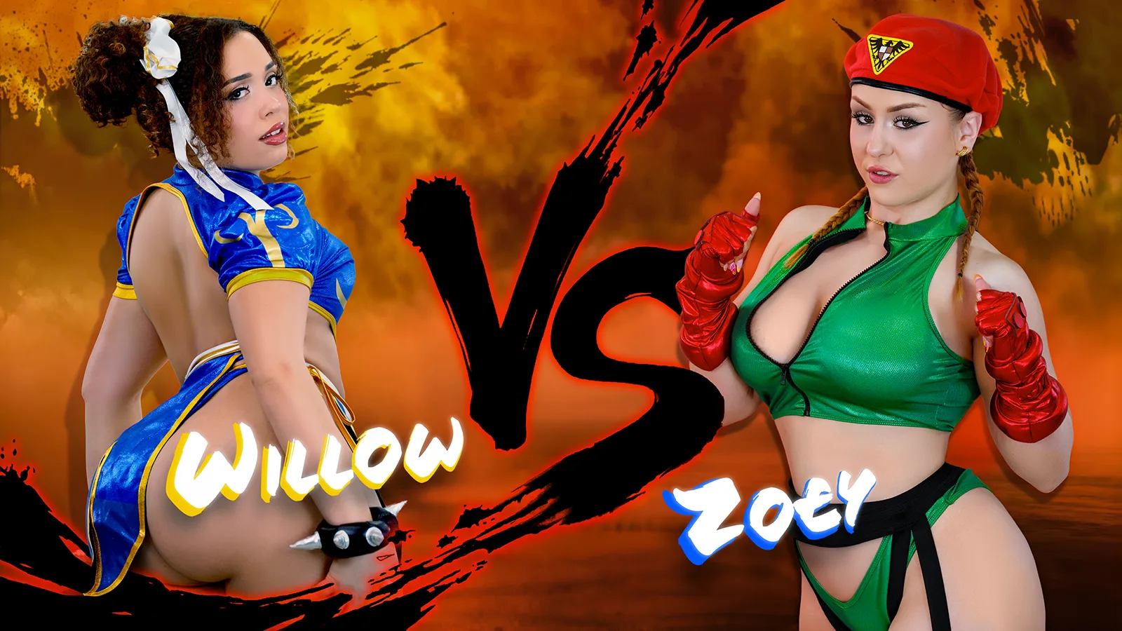 Willow Ryder vs Zoey Uso! Fight! (Street Fighter Parody) (TeamSkeet 2026)